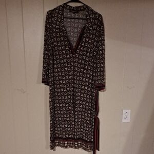 Chic Long Sleeve Geometric Dress